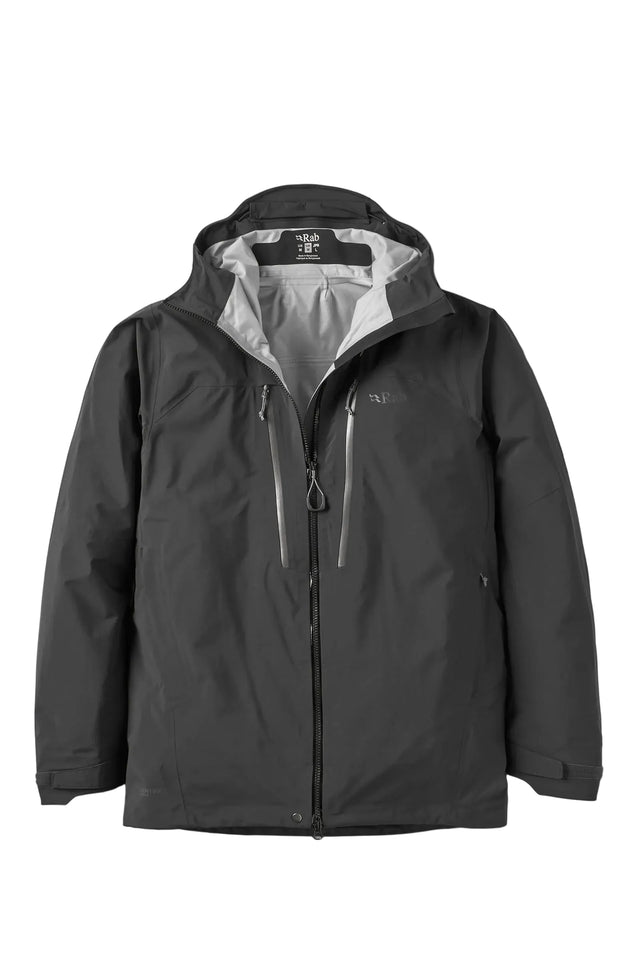 Rab Men's Firewall Guide Waterproof Jacket in Black - front
