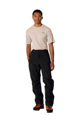 Rab Men's Firewall Guide Waterproof Pants in Black - worn front on model