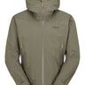 Rab Men's Firewall Light Waterproof Jacket in Light Khaki - front
