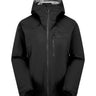 Rab Men's Firewall Mountain Waterproof Jacket in Black - front