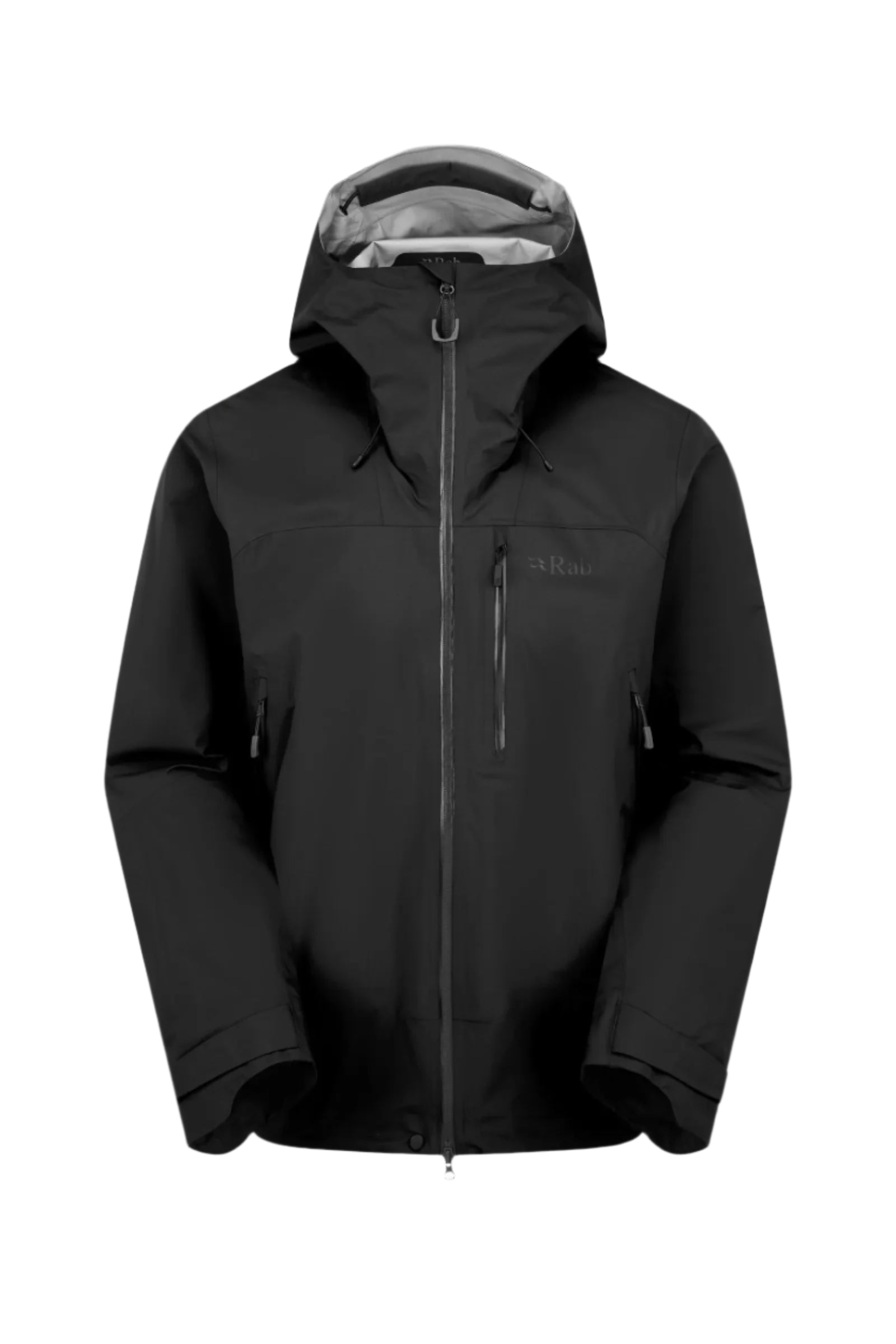 Rab Men's Firewall Mountain Waterproof Jacket in Black - front