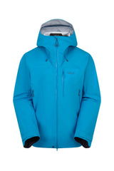 Rab Men's Firewall Mountain Waterproof Jacket in Maya Blue - front
