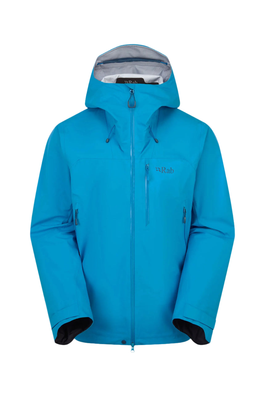 Rab Men's Firewall Mountain Waterproof Jacket in Maya Blue - front