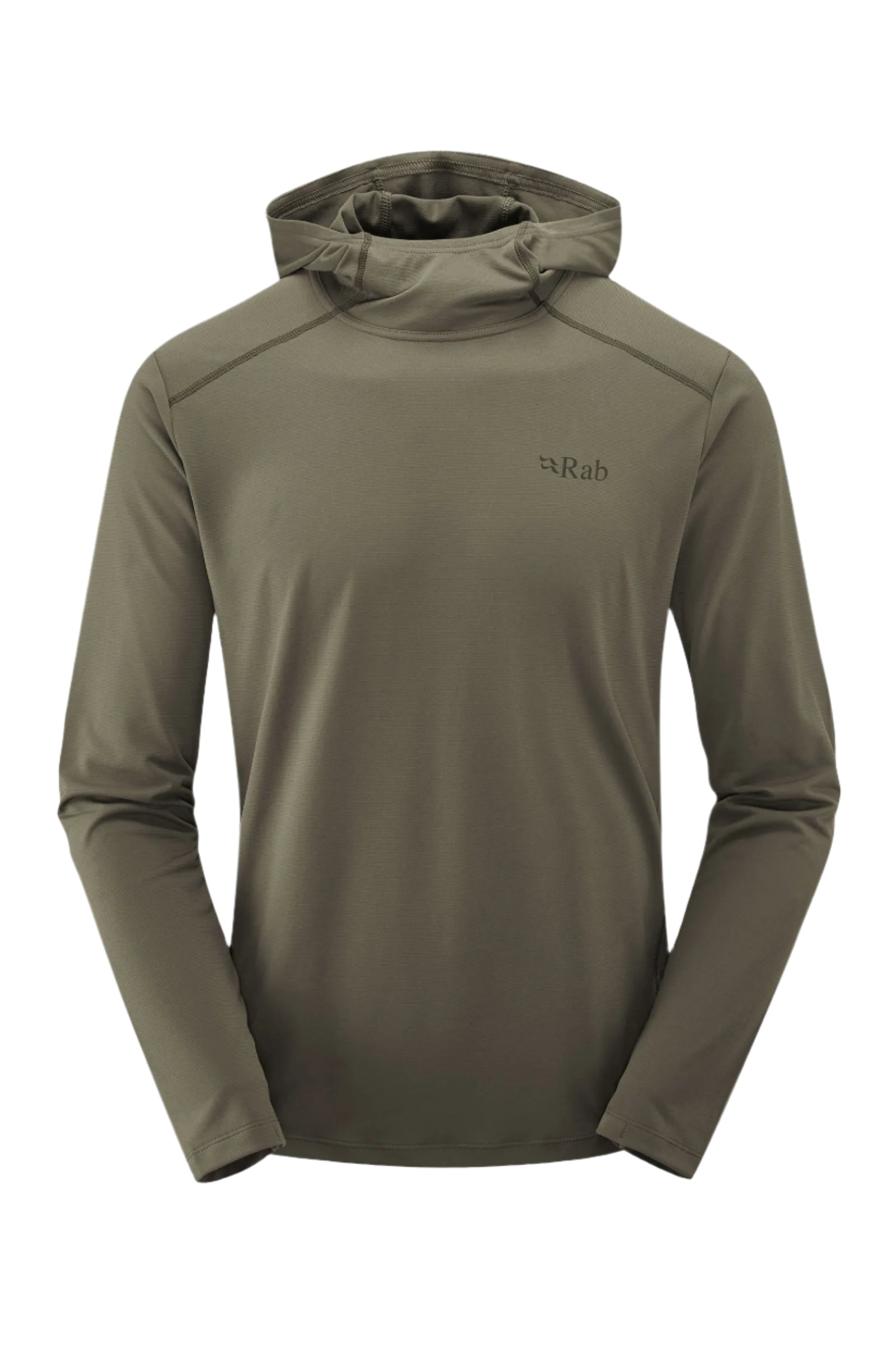 Rab Men's Force Hoody in Light Khaki - back