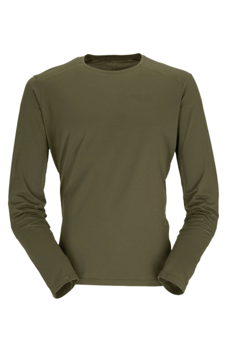 Rab Men's Force LS Tee in Olive - front
