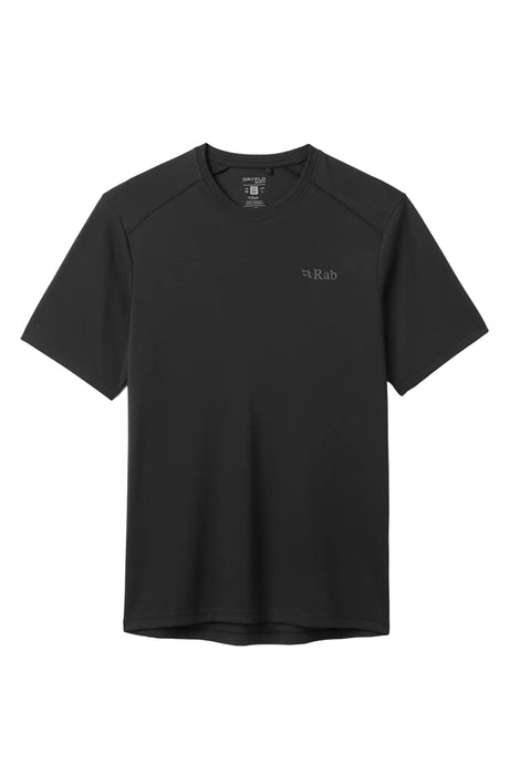 Rab Men's Force Tee in Black - Front