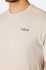 Rab Men's Force Tee in Sage (Reference) - Chest Detail