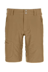 Rab Men's Incline Light Shorts in Cumin - flat lay, front