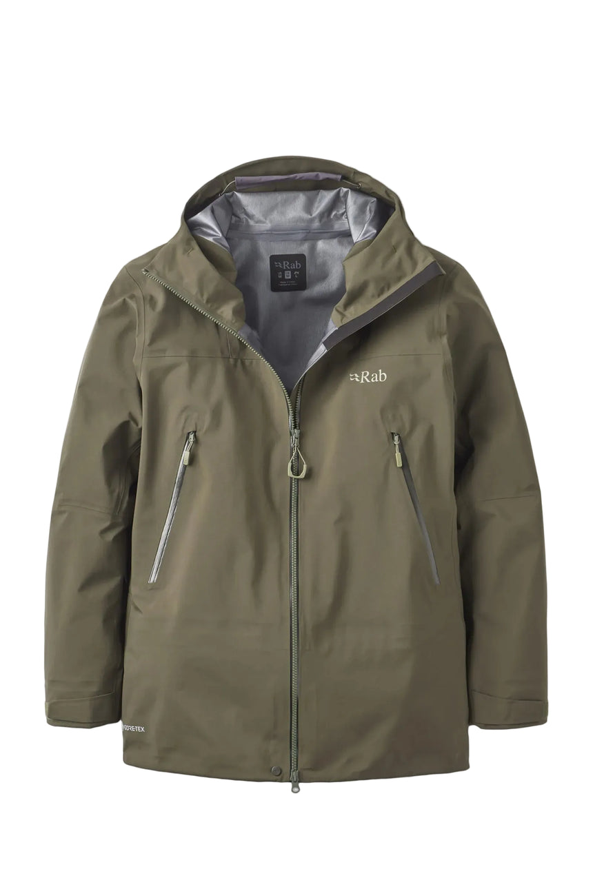 Rab Men's Kangri GORE-TEX Jacket in Army - Front