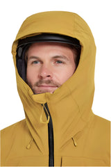Rab Men's Khroma Diffract Insulated Ski Jacket in Footprint/Black - collar detail