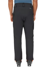 Rab Men's Khroma Diffract Insulated Ski Pants in Black - back, worn