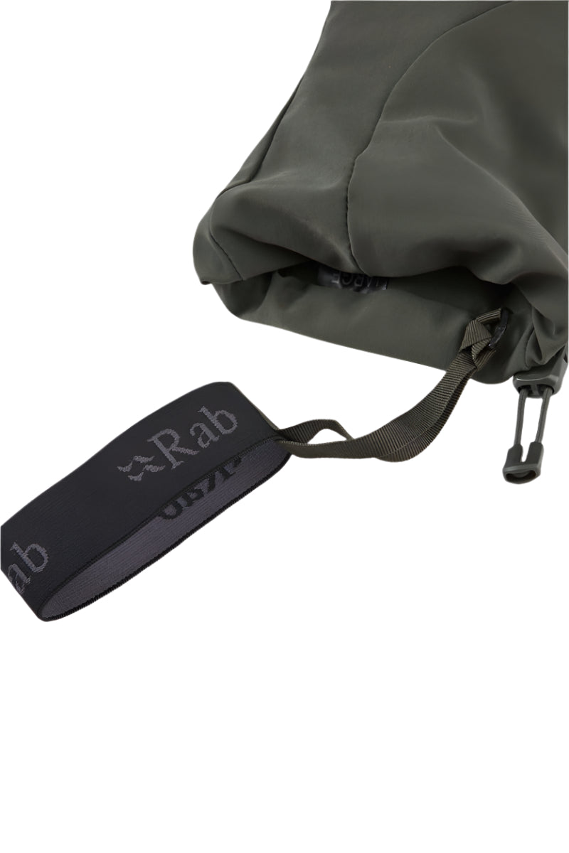 Rab Men's Khroma Freeride GTX Gloves in Army - Cuff Detail