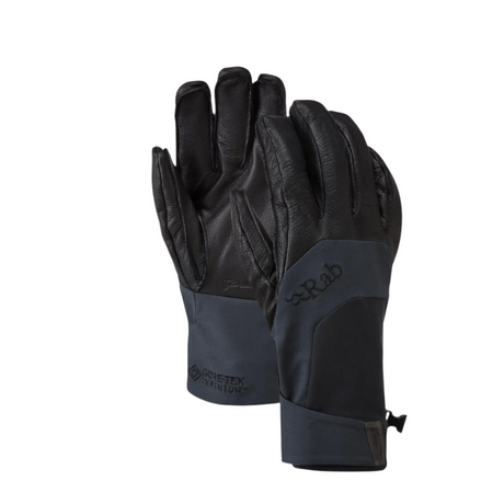 Rab Men's Khroma Tour GORE-TEX Infinium Gloves in Black - Front