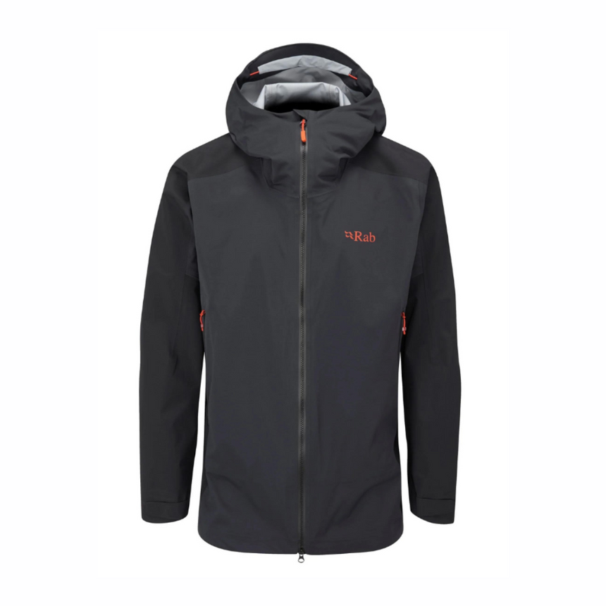Rab Men's Kinetic Alpine 2.0 Waterproof Jacket in Marmalade - hood, helmet compatibility