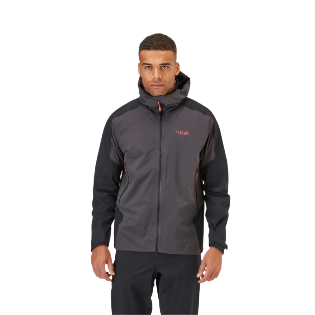 Rab Men's Kinetic Alpine 2.0 Waterproof Jacket in Marmalade - cuff detail