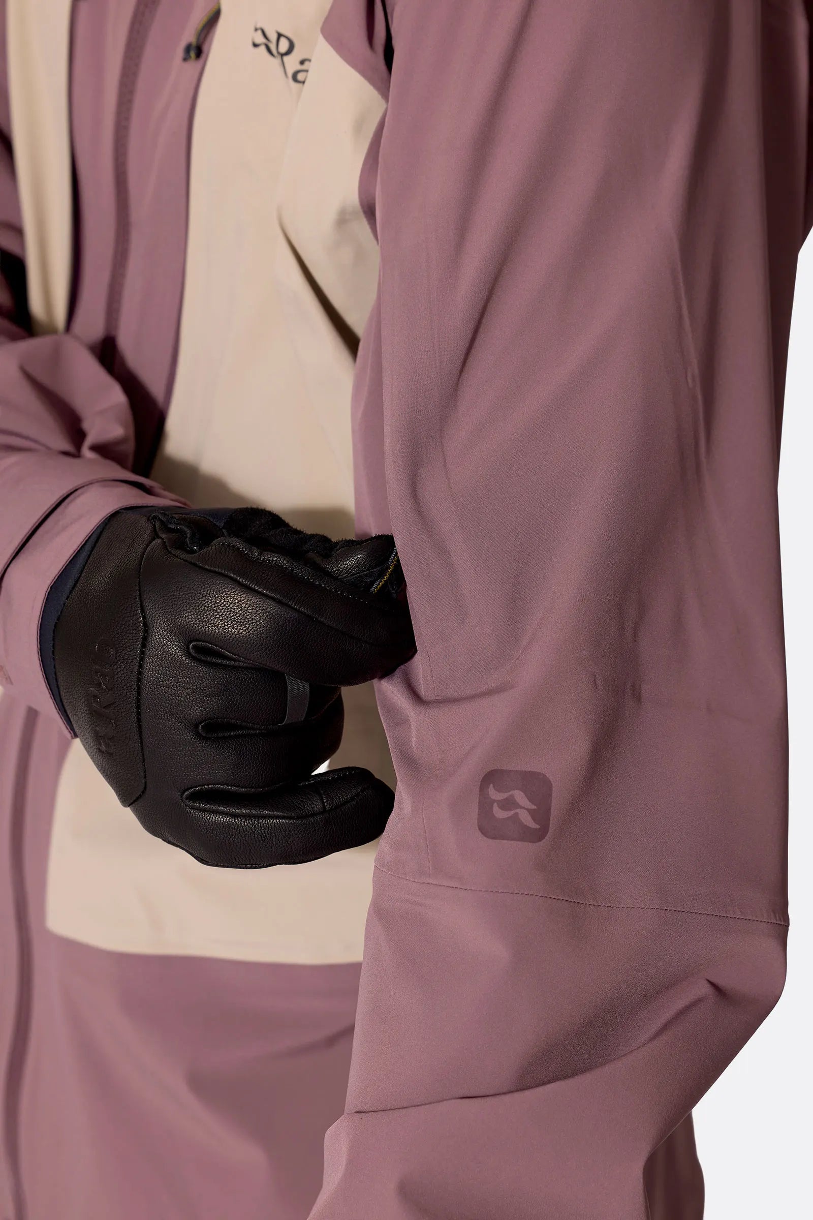 Rab Men’s Kinetic Alpine Stretch Jacket - sleeve detail, worn