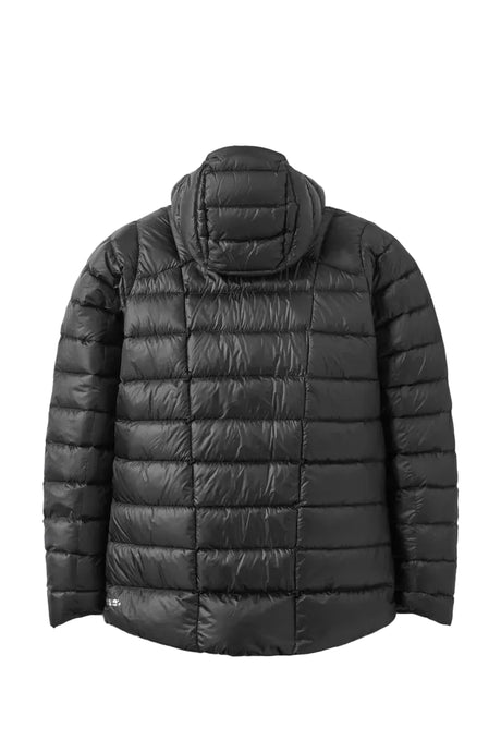 Rab Men's Mythic Alpine Down Jacket in Black - flat lay, back