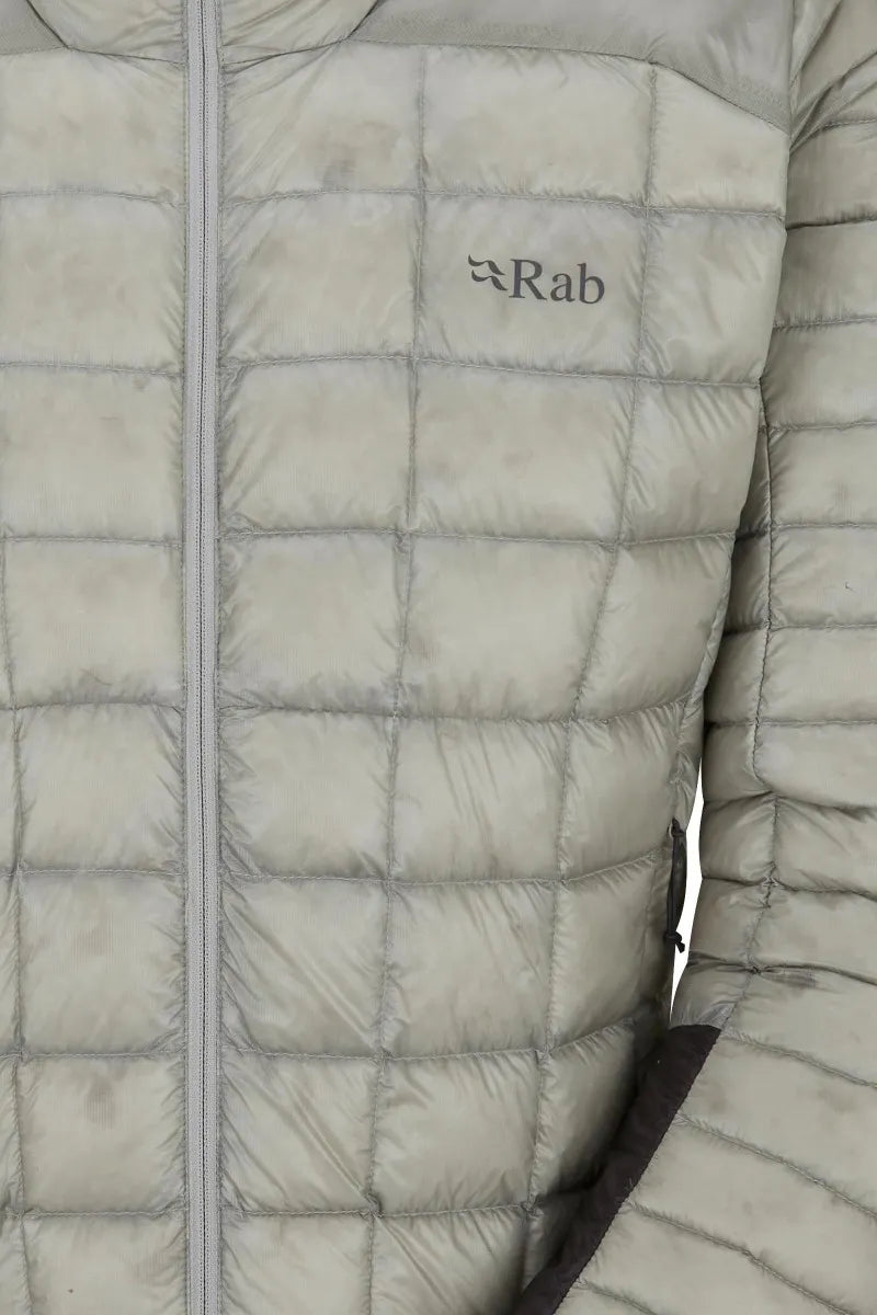 Rab Men's Mythic Alpine Light Down Jacket - detail, zip and chin guard