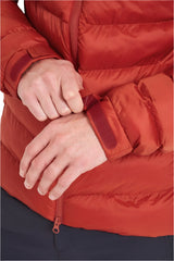 Rab Men's Nebitron Pro Insulated Jacket in Tuscan Red - cuff detail