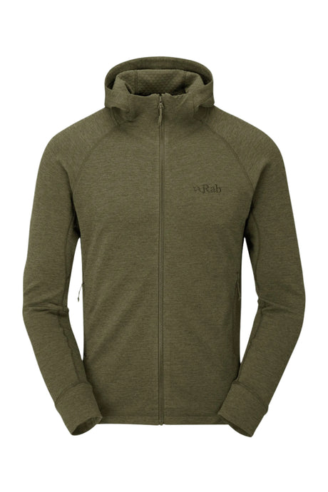 Rab Men's Nexus Hoody in Olive - Flat