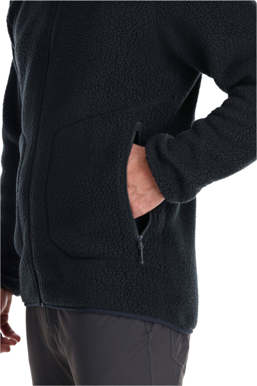 Rab Men's Outpost Jacket in Beluga - hip pocket detail