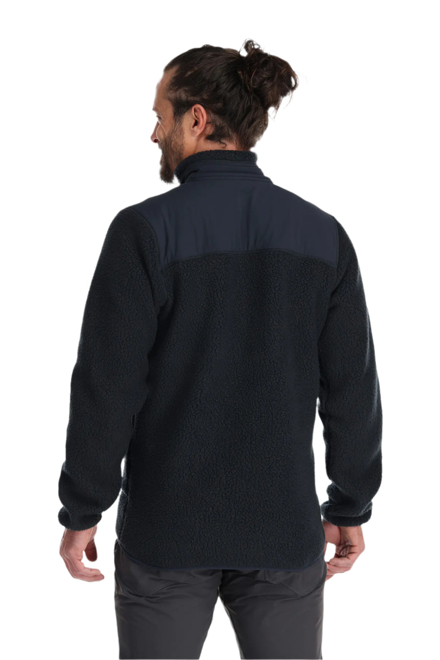Rab Men's Outpost Jacket in Beluga - worn, back