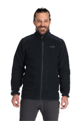 Rab Men's Outpost Jacket in Beluga - worn, front