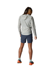 Rab Men's Phantom Waterproof Jacket in Light Zinc - worn, back