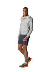 Rab Men's Phantom Waterproof Jacket in Light Zinc - worn, front