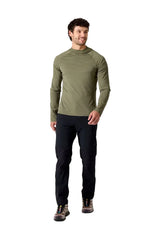 Rab Men's Sonic Hoody in Light Khaki - Worn Front