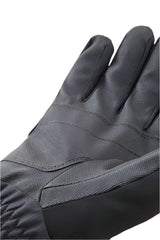 Rab Men's Storm Waterproof Gloves in Black - fabric texture detail, back of hand