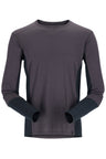 Rab Men's Syncrino Base LS Tee in Graphene - front