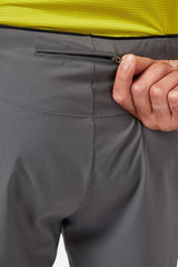 Rab Men's Talus Active Shorts in Graphene (styling reference) - back pocket detail