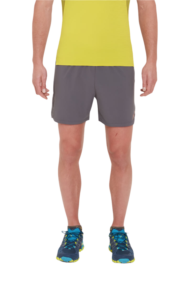 Rab Men's Talus Active Shorts in Graphene (styling reference) - worn, front