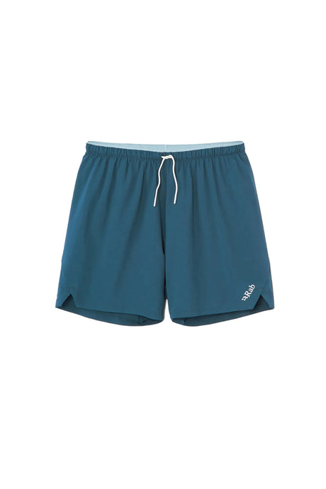 Rab Men's Talus Active Shorts in Tempest Blue - flat lay, front