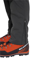 Rab Men's Torque Vapour-Rise Pants in Anthracite - ankle zip detail