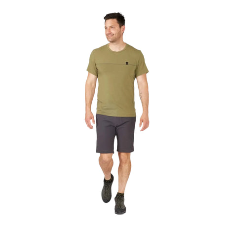 Rab Men's Venant Shorts in Anthracite - Worn, Front