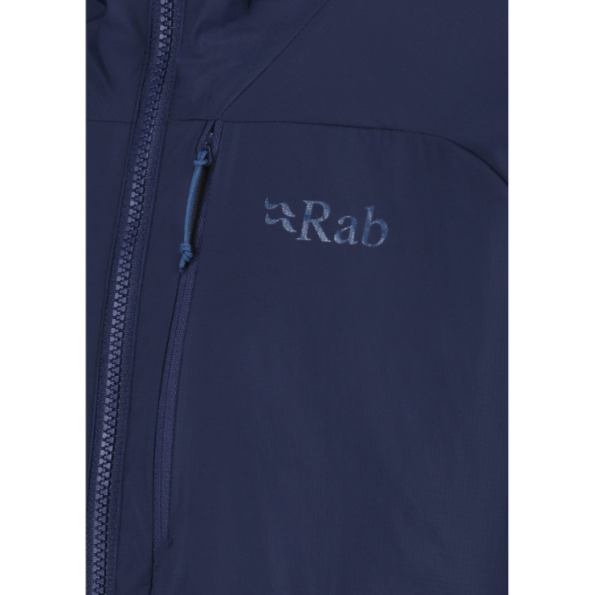 Rab Men's Xenair Alpine Jacket in Deep Ink - chest pocket detail