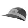 Rab Momentum 5 Panel Cap in Graphene/Light Zinc/Ebony - front