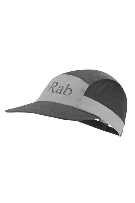 Rab Momentum 5 Panel Cap in Graphene/Light Zinc/Ebony - front