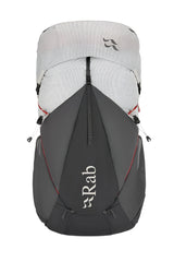 Rab Muon 50L Hiking Pack in Pewter/Graphene - Top View