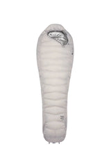 Rab Mythic Down Sleeping Bag (0°C/32F) in Dark Pewter - Model Front