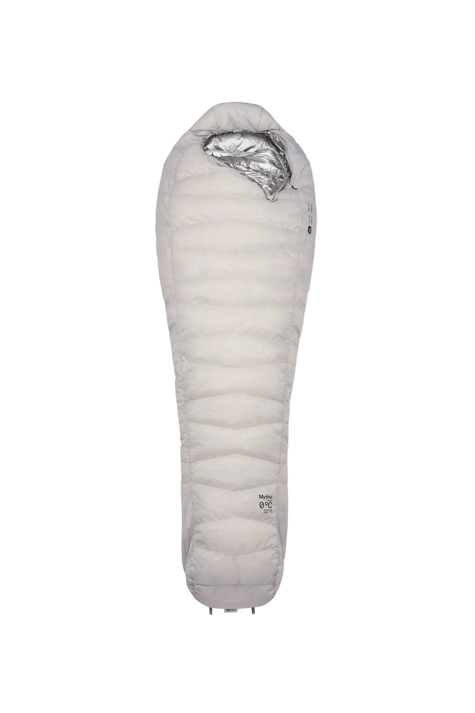 Rab Mythic Down Sleeping Bag (0°C/32F) in Dark Pewter - Model Front