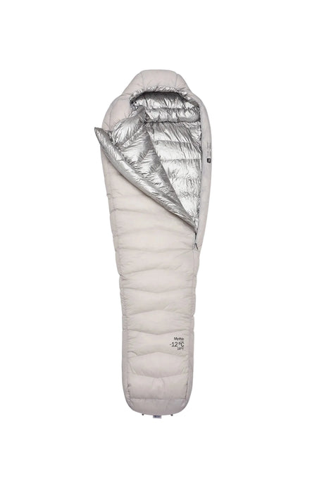 Rab Mythic Down Sleeping Bag (-12°C/10F) in Dark Pewter - Model Front