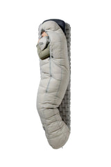 Rab Mythic Down Sleeping Bag (-6°C/20F) in Dark Pewter - Model Side