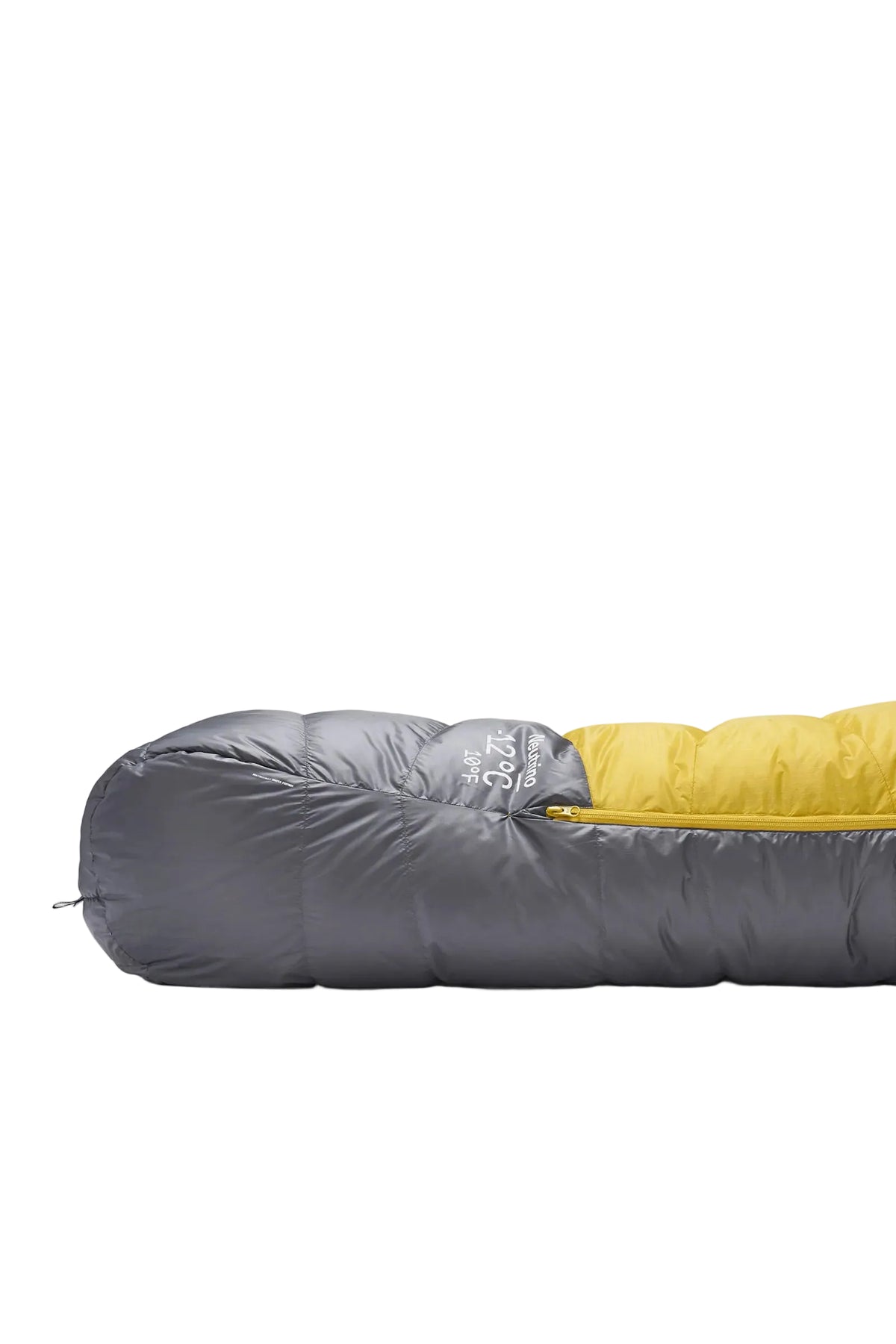 Rab Neutrino Down Sleeping Bag (0°C/32F) in Graphene/Dark Pollen - Footbox Detail