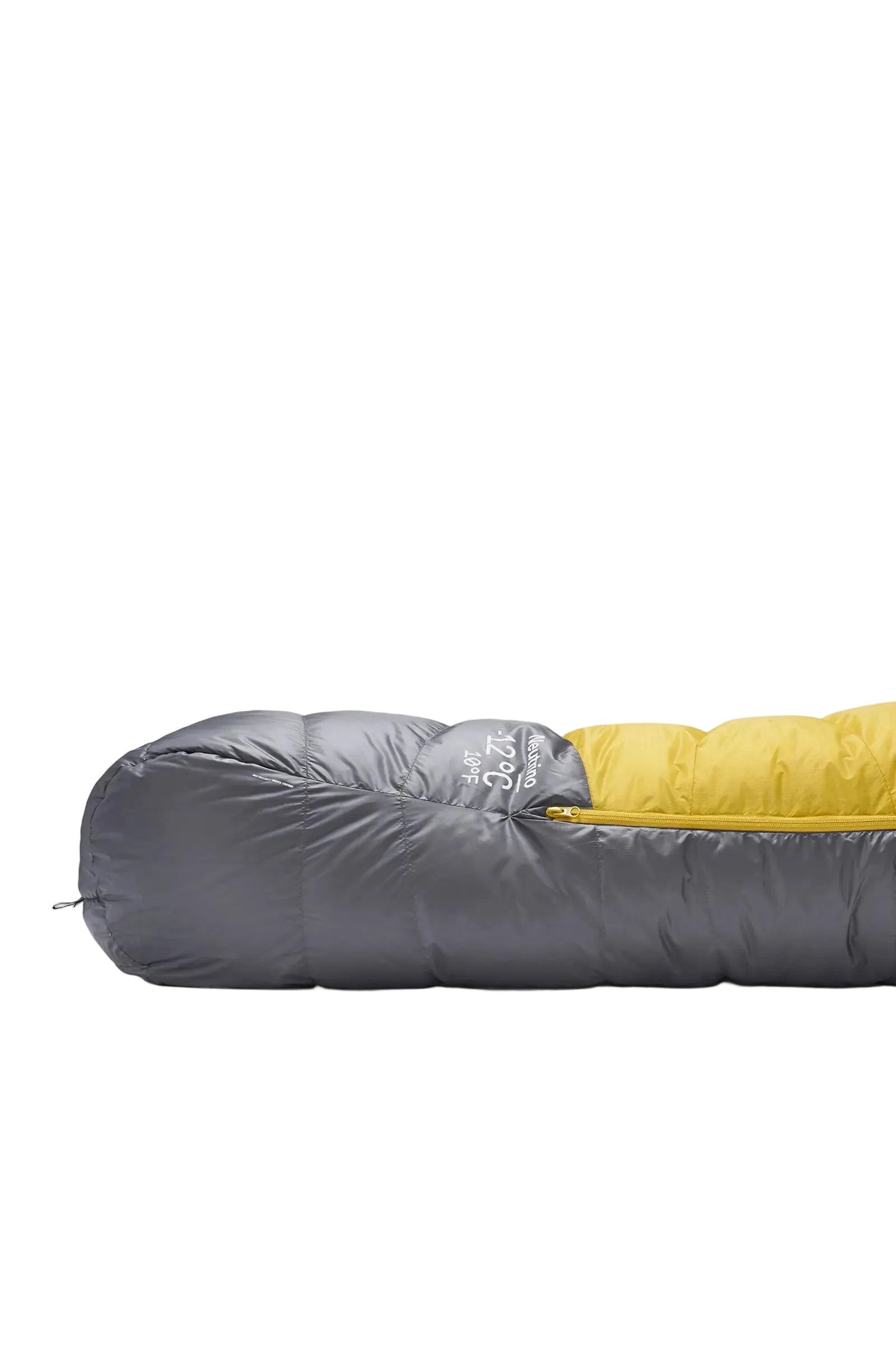 Rab Neutrino Down Sleeping Bag (0°C/32F) in Graphene/Dark Pollen - Footbox Detail