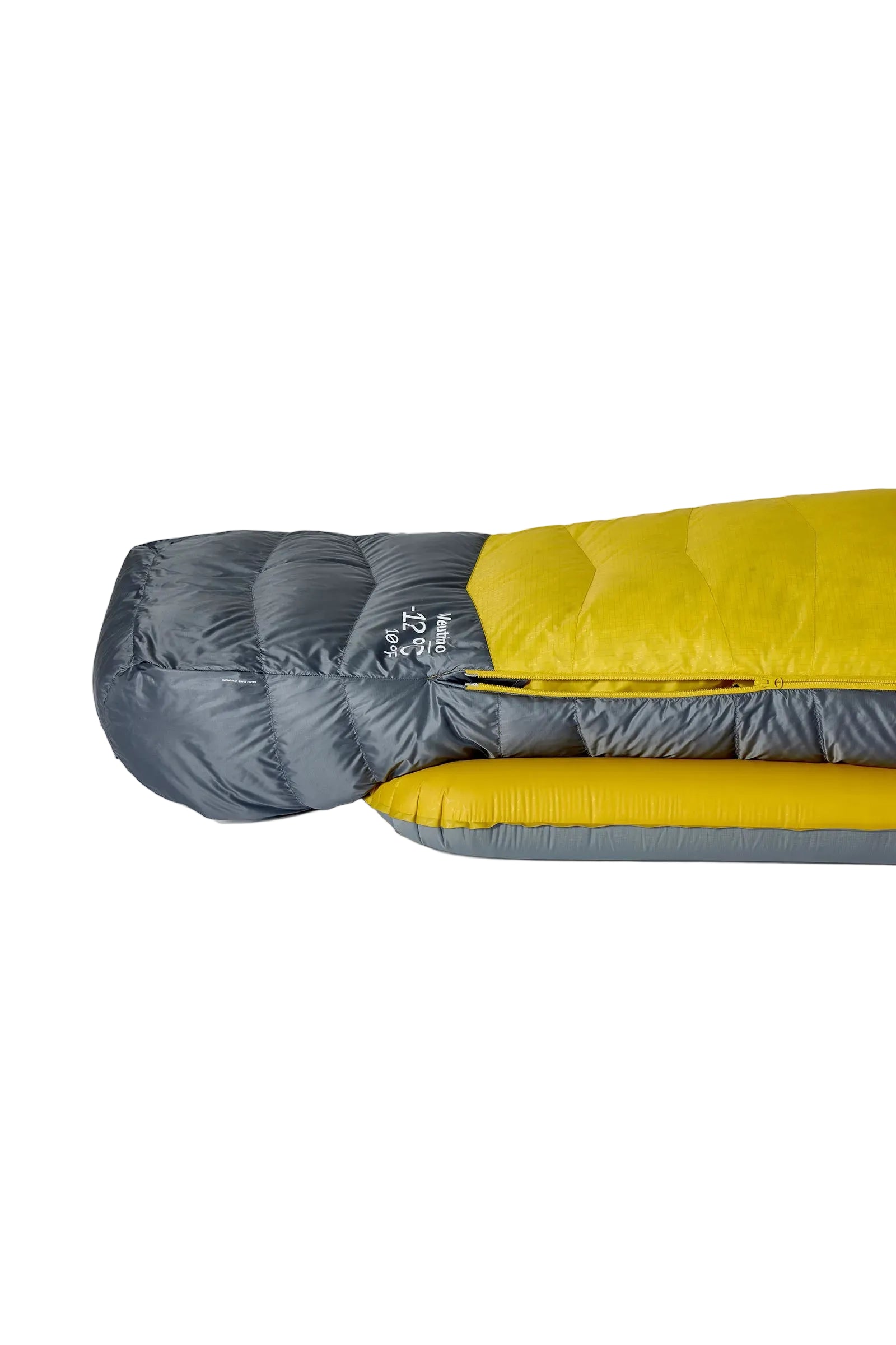 Rab Neutrino Down Sleeping Bag (-18°C/0F) in Graphene/Dark Pollen - Footbox Detail