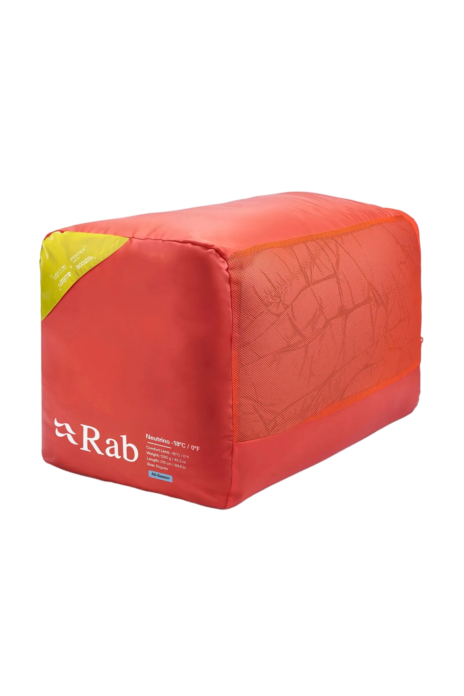 Rab Neutrino Down Sleeping Bag (-18°C/0F) in Graphene/Dark Pollen - Stuff Sack