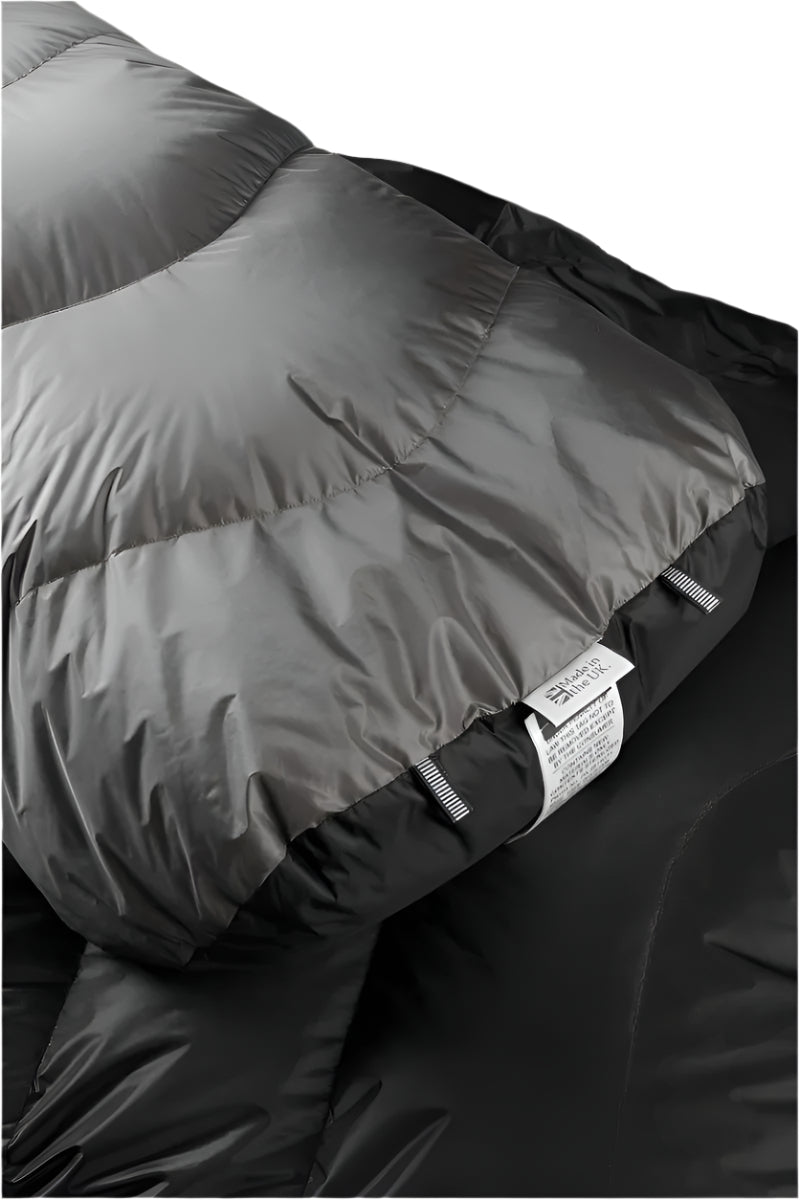 Rab Neutrino Pro 700 Sleeping Bag in Granite - shoulder detail